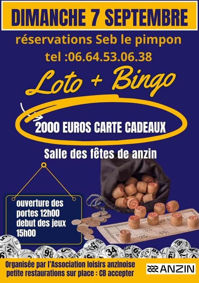 Loto de l'Association Loisirs Anzinoise